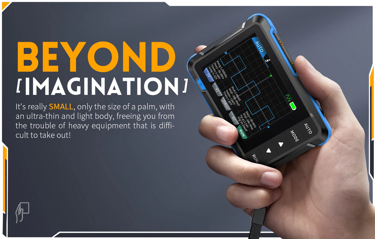 FNIRSI DSO-152 DSO-153 DSO510 Handheld Digital Oscilloscope 200KHz/1MHz/10MHz Bandwidth