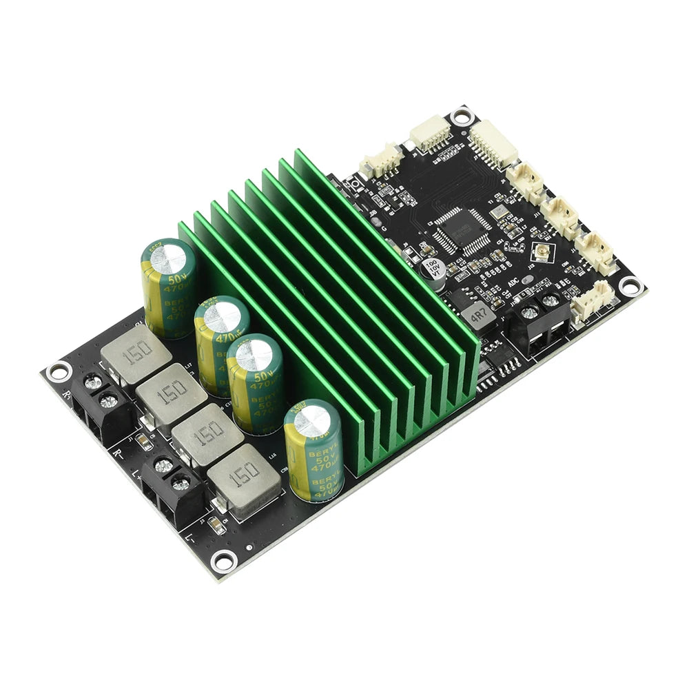 2X150W Bluetooth BT Amplifier Board Bass Enhancement EQ Adjustment Audio Amplifier Module with APP Tuning for DIY Car Audio