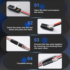 80PCS Plug-In Quick Wire Connectors Reusable Terminal Block Set, Lever Lock Electrical Cable Connectors, 30x 1-Pin & 50x 2-Pin Splicing Connectors for Solid & Stranded Wires, DIY Home Wiring