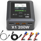 Ovonic X1 Dual Channel Smart LiPo Balance Charger, AC 200W / DC 300W×2, Max 15A Fast Charger for RC & FPV LiPo Batteries