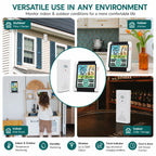 Wireless Indoor Outdoor Weather Station Digital Thermometer Hygrometer, 433MHz Remote Sensor, 328ft Range, Color LCD, Max/Min