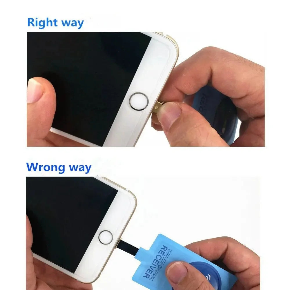 5V 1A Wireless Charging Receiver For iPhone 7 6s Plus 5s Type C Wireless Adapter Coil For Samsung Huawei Xiaomi