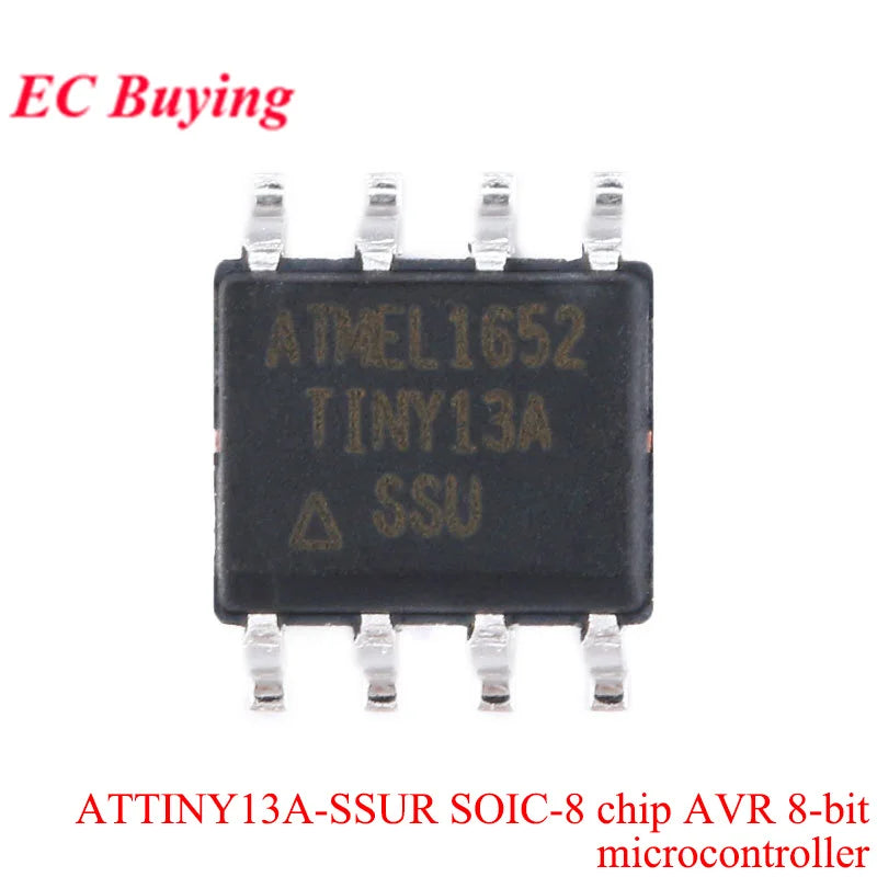 20Pcs/1pc ATTINY85 ATTINY85-20SU ATTINY SOIC-8 8KB 20MHz 8Bit Microcontroller SMD IC Chip ATTINY44A-SSUR ATTINY13A-SSU ATTINY10