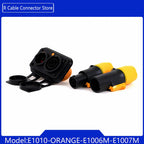 Waterproof True Locking 3Pin Powercon Male/Female Plug Connector In&Output NAC3FX-WP Coupler Panel Mount Chassis Socket Adapter