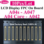 10pcs Connector FPC LCD Screen Motherboard For Samsung A15 A55 A35 A25 A05 A54 A34 A24 A14 A04  Display FPC On Board  78pin