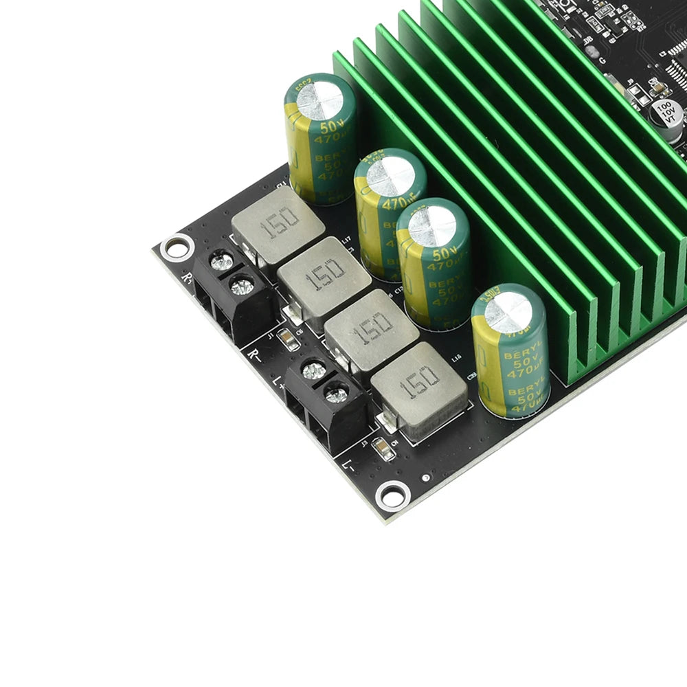 2X150W Bluetooth BT Amplifier Board Bass Enhancement EQ Adjustment Audio Amplifier Module with APP Tuning for DIY Car Audio