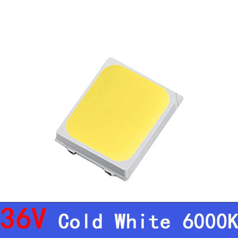 50-100pcs SMD LED 2835 White Chip 0.5 W 1W 3V 6V 9V 18V 36V 100-130LM Ultra Bright Surface Mount LED Light Emitting Diode Lamp