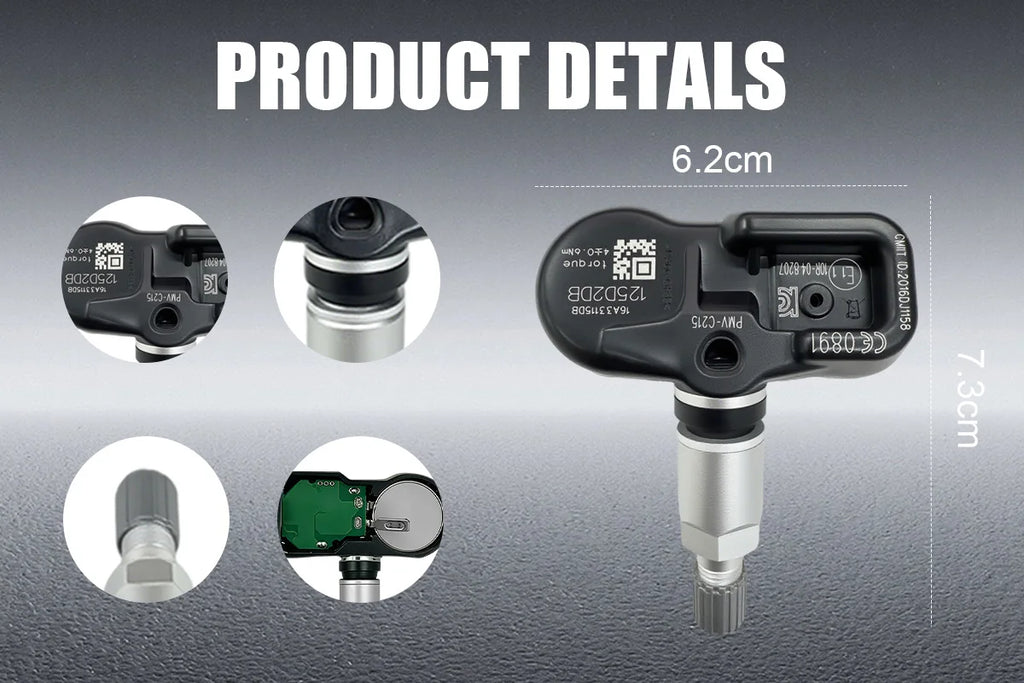 1/4PCS PMV-C215 433MHz Tire Pressure Monitoring Sensor TPMS For Toyota Corolla RAV4 C-HR Camry Lexus Compatible With 4260748020