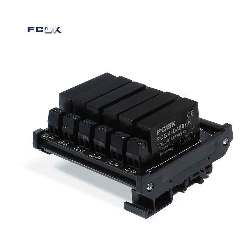 FCGK 1 2 4 6 8 Channel Solid State Relay Module PNP OR NPN Board 5V 12V 24V 32VDC PCB DC TO AC SSR Module