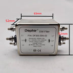 Professional 3 Phase EMI Power Filter 30A 380VAC for laser Engraving Machine cnc router, P/N: DF300-30A-02