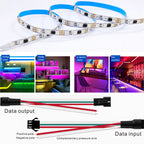 WS2811 LED Light Strip 30/48/60/84/96 LEDs/m DC12V White/Black PCB WS2811 LED Light Strip Addressable Digital Home Ambient Light