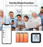 Thermometer Hygrometer With Tuya Temperature Humidity Sensor and AC Remote Backlight Support Work With Yandex Alexa SmartLife