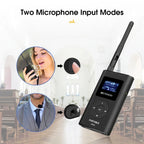 Retekess FT11 0.3W Wireless FM Broadcast Transmitter MP3 Portable for Church Car Meeting Support TF Card AUX Input