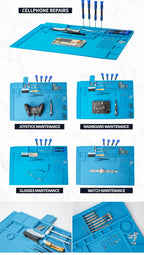 Drone Professional Maintenance Work Pad with Magnetic Insulation Heat-resistant Workbench Anti-scalding Mat for Soldering