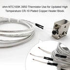 Thermistor NTC 3950 100K ohm Temperature Sensor Cable for Ender 3/Ender 3 Pro/Ender 3 Max Upgraded Heater Block 3D Printer Parts