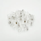 COMNEN  RJ45 Cat5/6/6A Pass Through Connectors Modular Plug , EZ to Crimp Modular Plug for Solid Or Stranded UTP Network Cable
