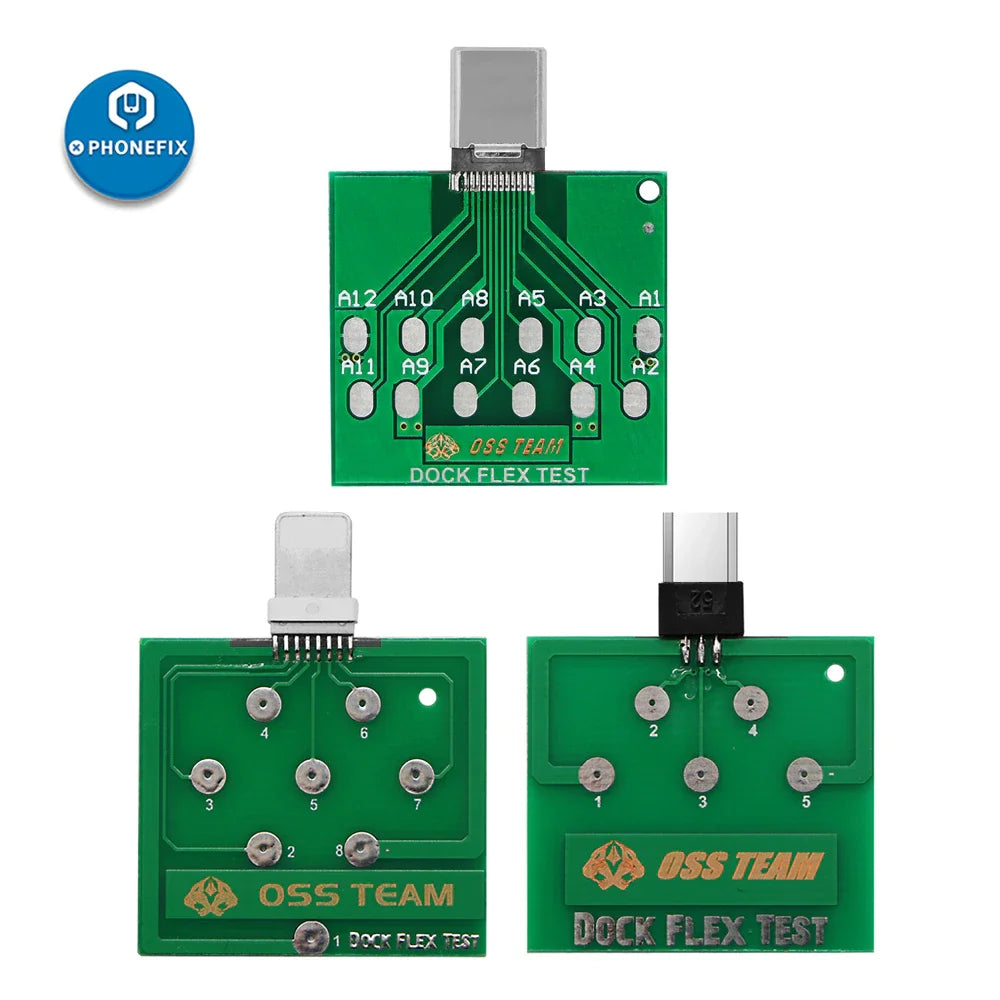 Mechanic T-824 No Disassembly Required Mobile Phone Tail Insertion Detector Digital Display Current Power Check Type-C Lightning
