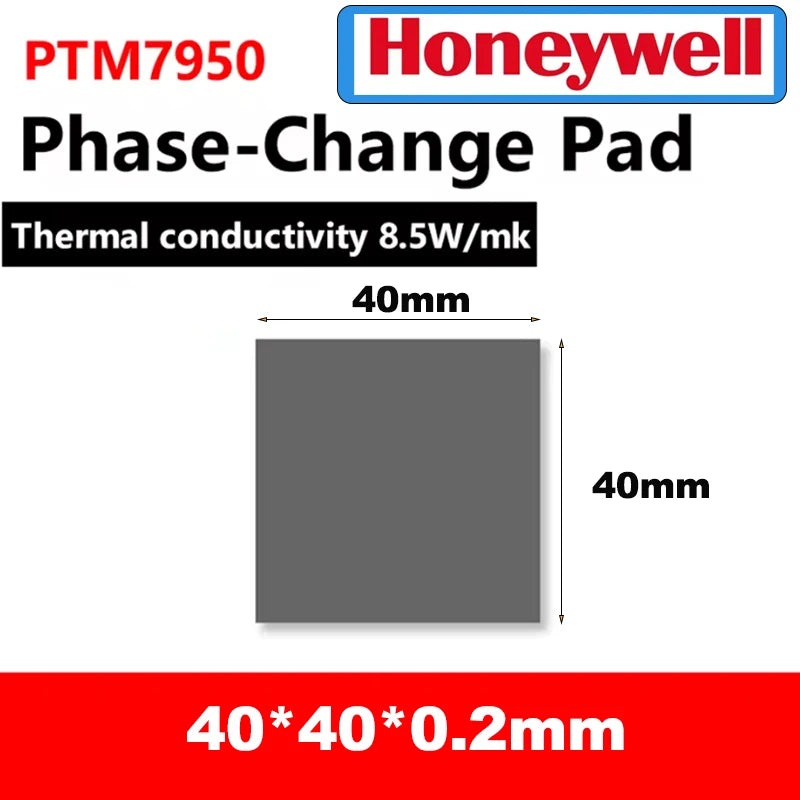 100% Honeywell- PTM7950 0.25mm Thermal Pad 8.5 W/mk Phase Change Silicone Pad Laptop CPU GPU Thermal Conductive Paste Grease