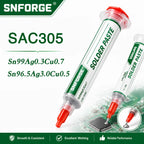 SAC305 Solder Paste Welding Tin Sn99Ag0.3Cu0.7 Sn96.5Ag3.0Cu0.5 BGA Welding PCB SMD SMT Flux Lead-Free Soldering Repair No-clean