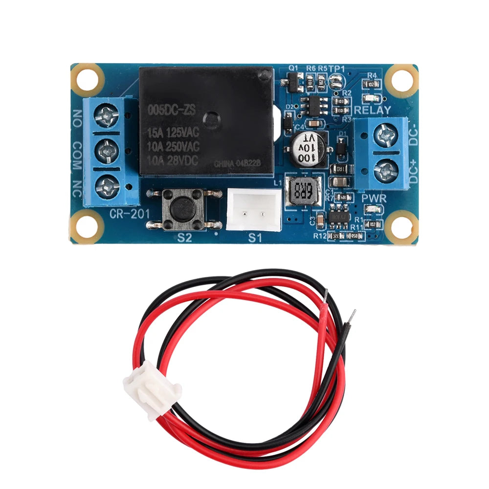 DC5-28V Latching Relay Module with Touch Bistable Switch MCU Control One Channel Relay Power Supply