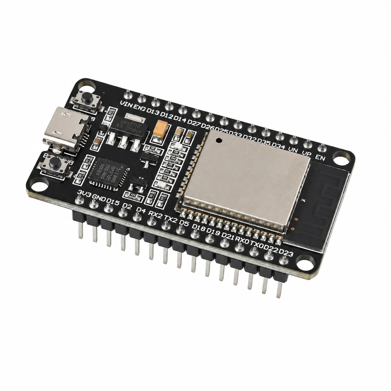 ESP32 Development Board Dual Core WiFi Bluetooth IoT Module ESP32-WROOM-32U 38 Pins CP2102 Type-C CH340 Micro USB NodeMCU