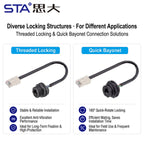 OEM/ODM RJ45 IP67/68 Waterproof Ethernet Aviation Round Connector Threaded Female PCB POE Network Cable socket