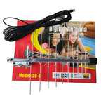 20 Unit Yagi Antenna DVB-T/T2 20E Digital HDTV TV Antenna With Cable Aluminum Strongest Signals Color Box