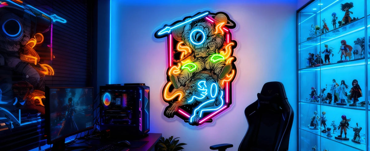 Wakklia Custom Logo Neon Sign, UV Printed Store Neon Sign Customizable Large, Custom LED Logo Sign, Images Print Customized for