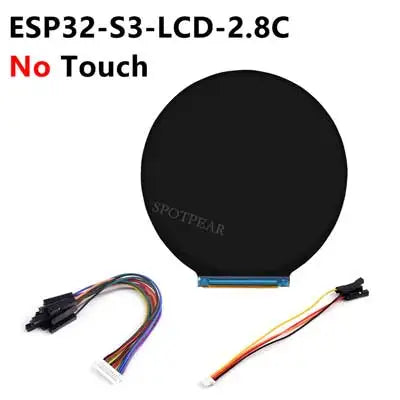 Waveshare 2.8 Inch Round Display ESP32 S3 Development Board 480×480 WiFi BT5 8MB PSRAM 16MB Flash 6-Axis IMU RTC Touch Optional
