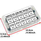 50PCS TO-220 IRF Series Kit IRFZ44N IRF510N IRF520N IRF530N IRF540N IRF640N IRF740 IRF840 IRF3205... MOSFET Power Transistor Kit