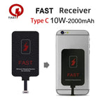 10W 5V Wireless Receiver Coil for IPhone5 6 7 Type C Universal Wireless Charging Adapter for Samsung Huawei Xiaomi
