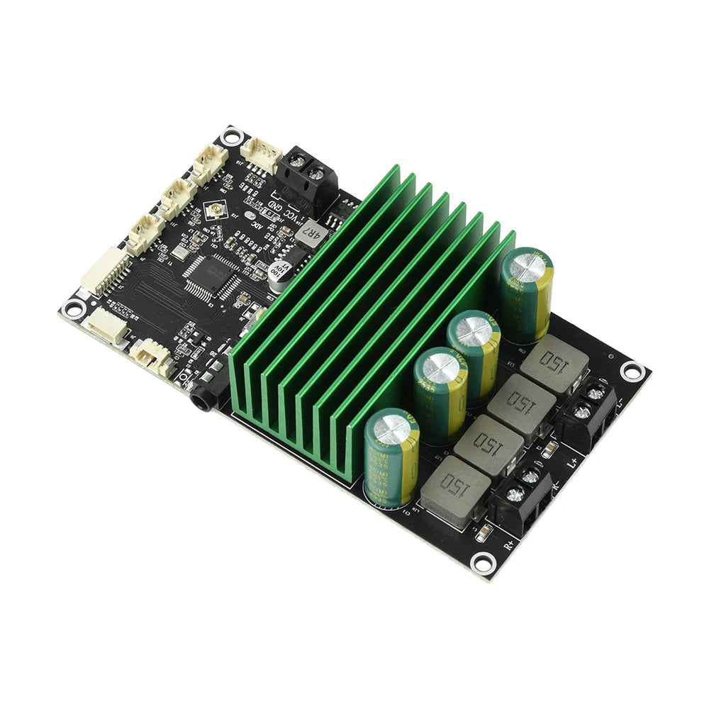 2X150W Bluetooth BT Amplifier Board Bass Enhancement EQ Adjustment Audio Amplifier Module with APP Tuning for DIY Car Audio