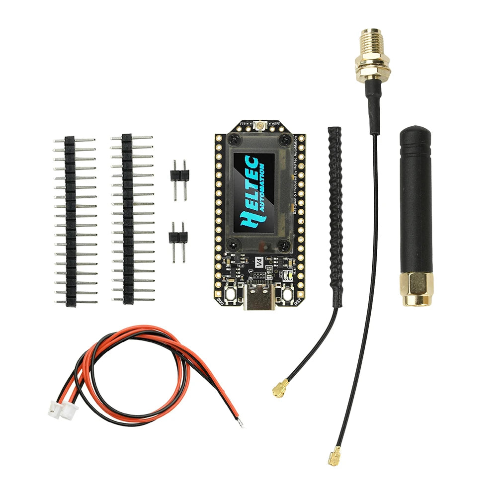 New Heltec V4 0.96inch OLED Solar Powered LoRa 32 Dev-Board GPS ESP32 SX1262 WiFi BLE Low Power For Arduino IoT Meshtastic ﻿