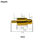 5pcs Pogo Pin Connector Pogopin Battery Spring Loaded Contact SMD Needle PCB 2 3 4 5 6 7 8 9 10 12 14 MM Test Probe H021 - H040