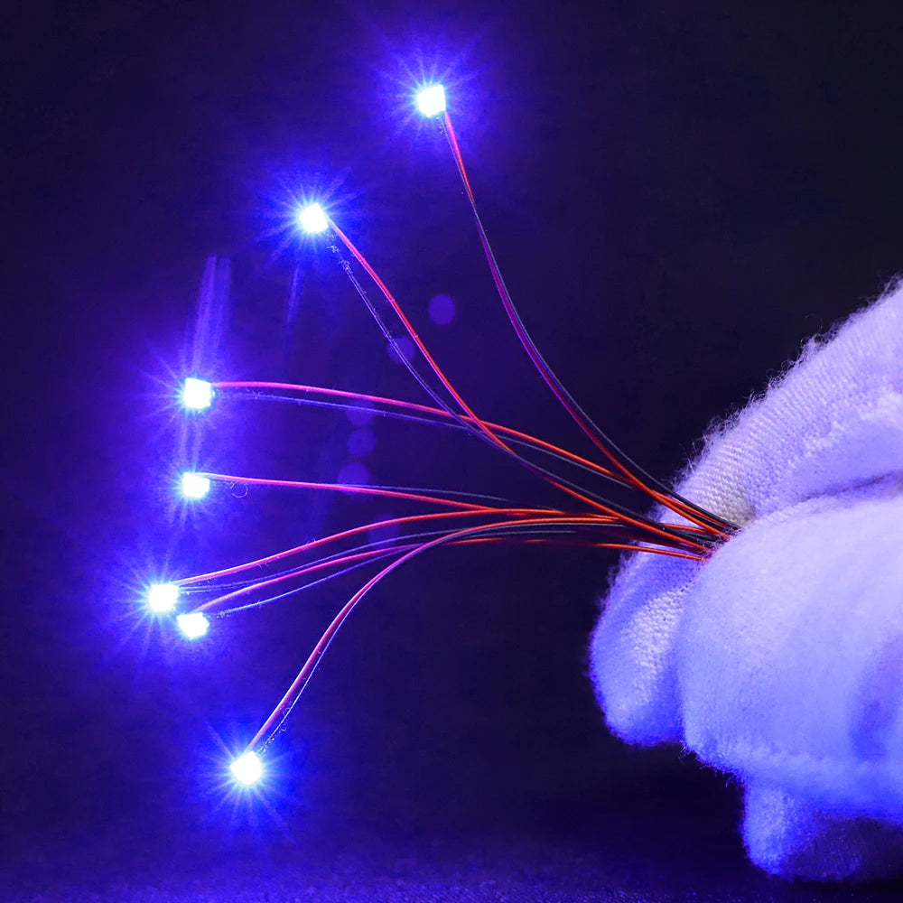 5pcs 3V Led 0805 Pre Wired SMD 7-Colors Flashing Lamp Model Toys for Ho N OO Diy Model Making/Cars Lighting/Sandtable Diorama