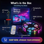 TV Led Backlight RGBIC LED Strip Light With AR Color Sensor App Control RGB Ambient Light for 55 to 85 Inch Screen Backlight
