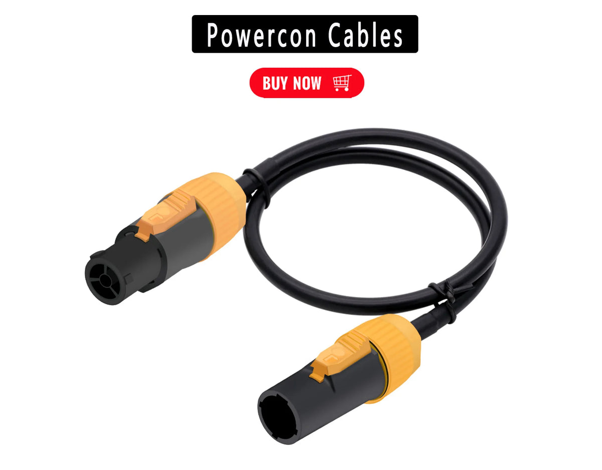 1pc 3Pins Male Powercon Power Supply Plug Industrial Audio LED Large Screen Lighting PA66 Material IP65 Grade