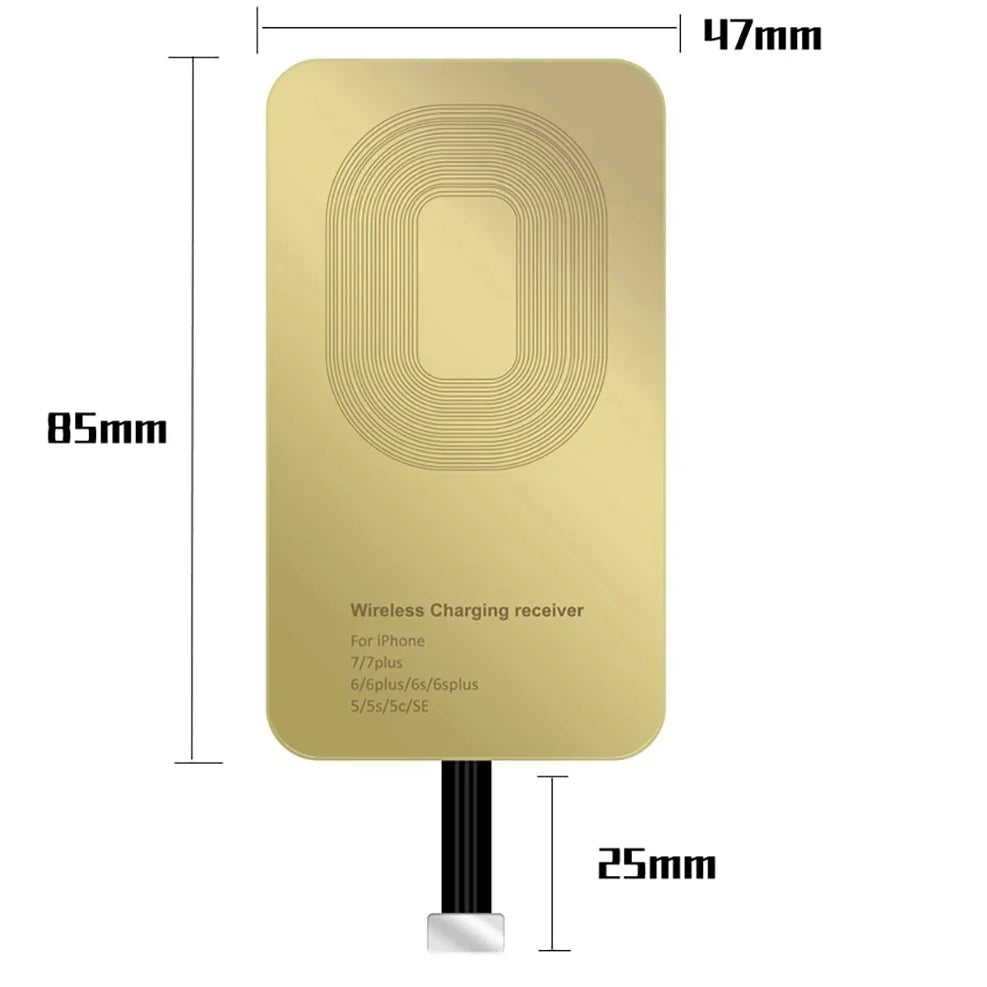 Type C Micro USB Universal Wireless Charging Receiver for Samsung Redmi Note iPhone 5S  6 7 SE Android Wireless Charger Adapter