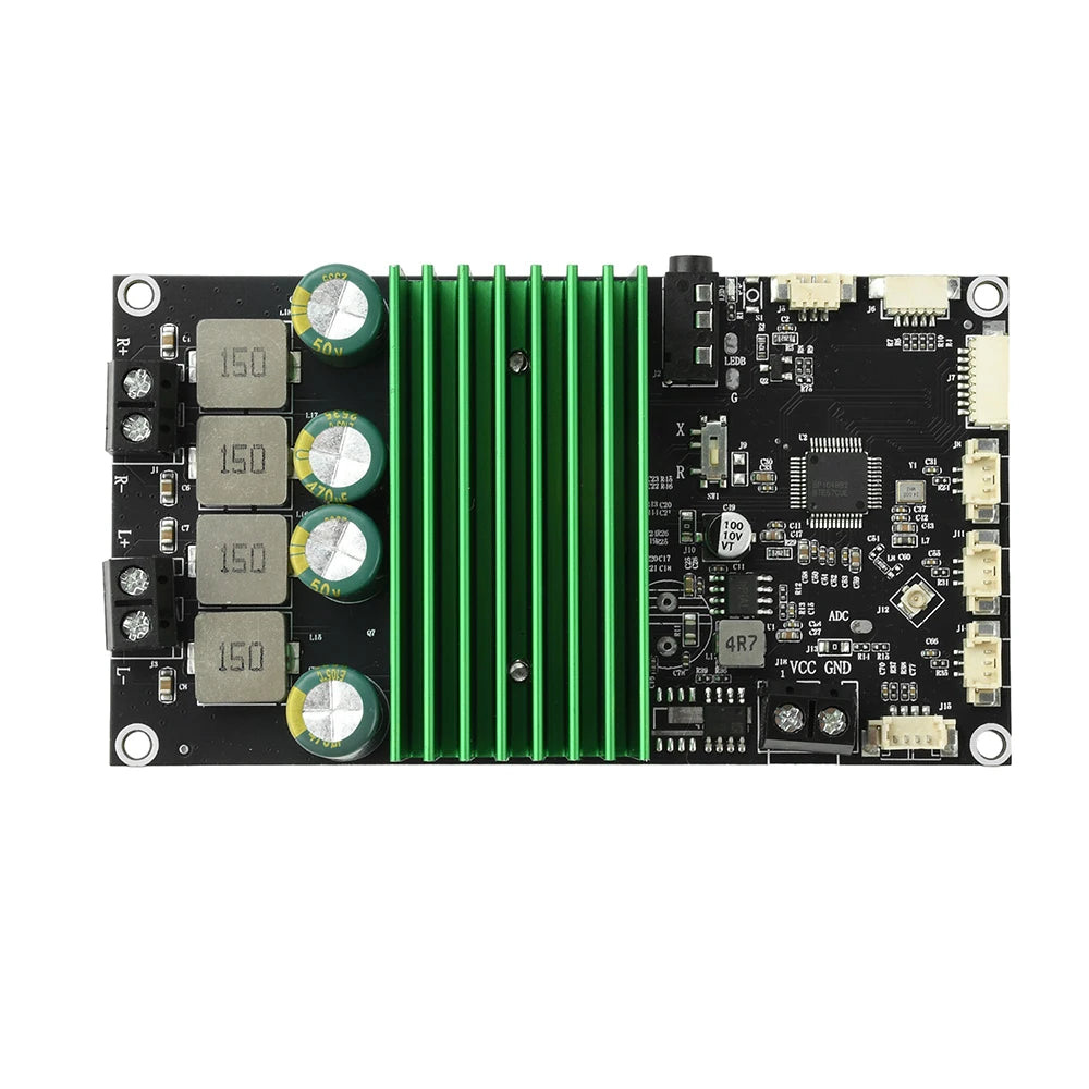 2X150W Bluetooth BT Amplifier Board Bass Enhancement EQ Adjustment Audio Amplifier Module with APP Tuning for DIY Car Audio