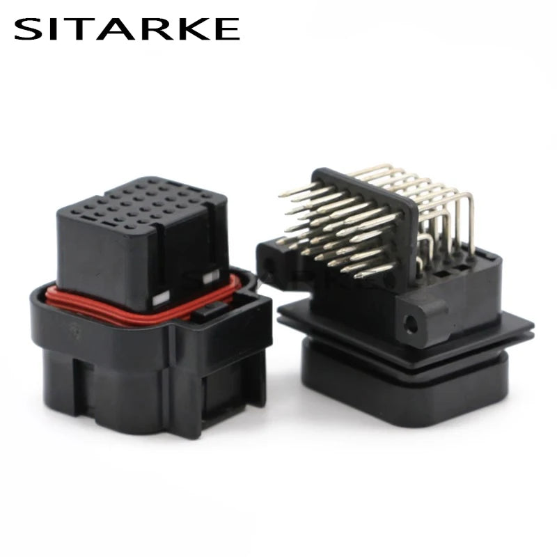 1 Set 26 Pin AMP Super Seal Housing Plug Automobile Male Female Connector Includes Terminal 3-1437290-7 9-6437287-8 6437288-6