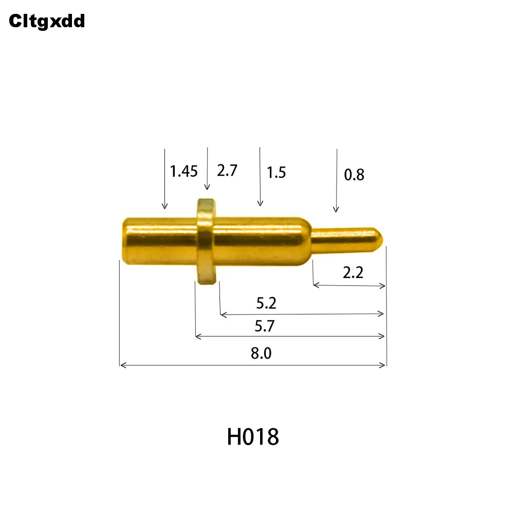 5pcs Pogo Pin Connector Pogopin Battery Spring Loaded Contact SMD Needle PCB 2 3 4 5 6 7 8 9 10 12 14 MM Test Probe H021 - H040