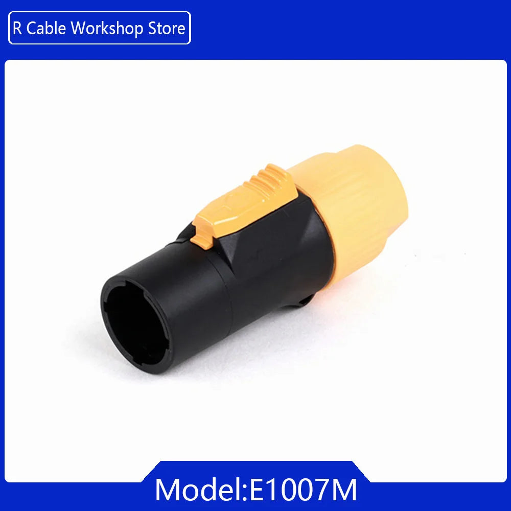 1pc 3Pins Male Powercon Power Supply Plug Industrial Audio LED Large Screen Lighting PA66 Material IP65 Grade