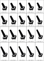 50pcs Momentary Tactile Push Button Click Switch 6X6mm H=4.3/4.5/5/6/7/8/9/10/13mm~25mm 4Pin SMT PCB Mounting