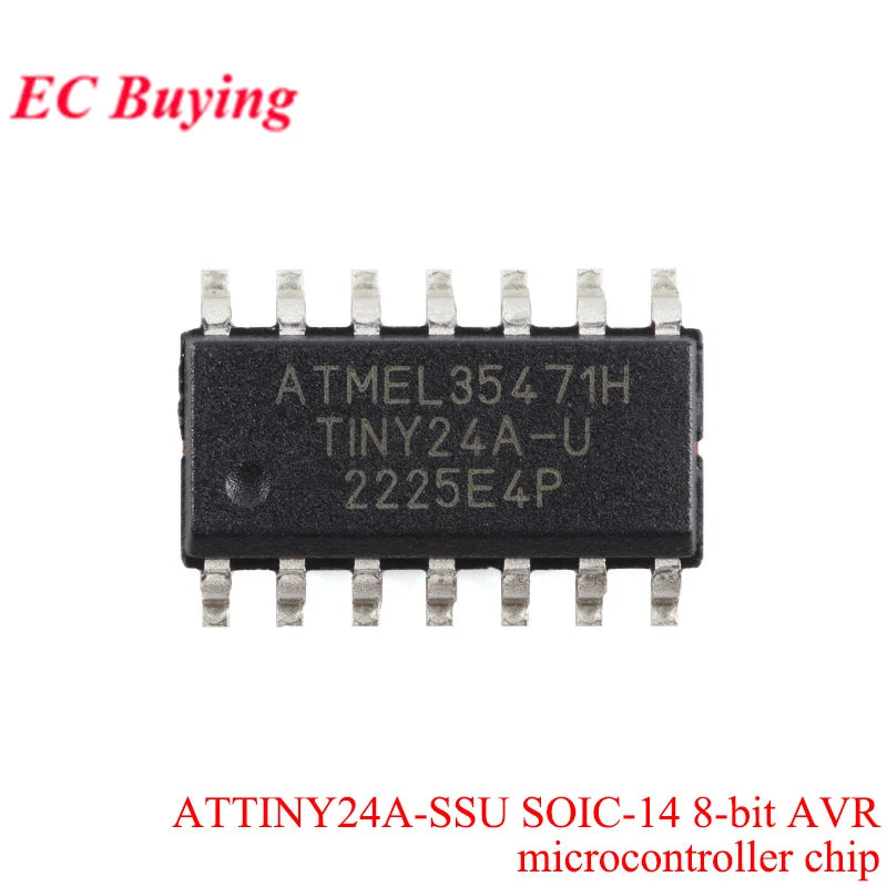 20Pcs/1pc ATTINY85 ATTINY85-20SU ATTINY SOIC-8 8KB 20MHz 8Bit Microcontroller SMD IC Chip ATTINY44A-SSUR ATTINY13A-SSU ATTINY10