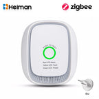HEIMAN Standard Zigbee Combustible Gas Sensor – Natural Gas & LPG Leak Detector for Smart Home Security Alarm