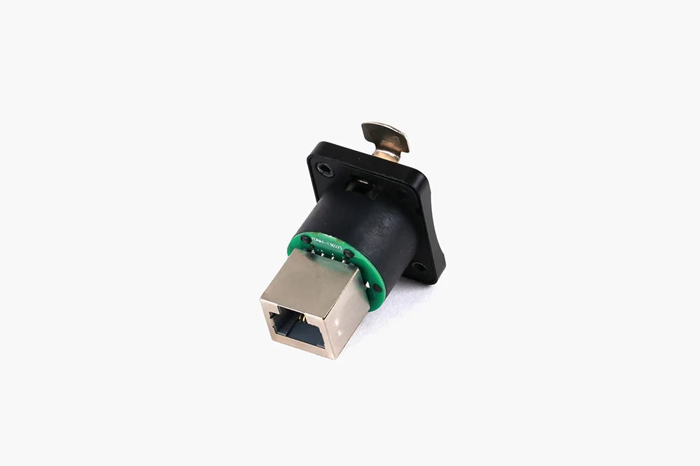 1pc D Type RJ45 Network 8P8C Female Panel Mount PCB Socket RJ45 CAT5/5E/6 Ethernet Extension Adapter Industrial RJ45 Connector
