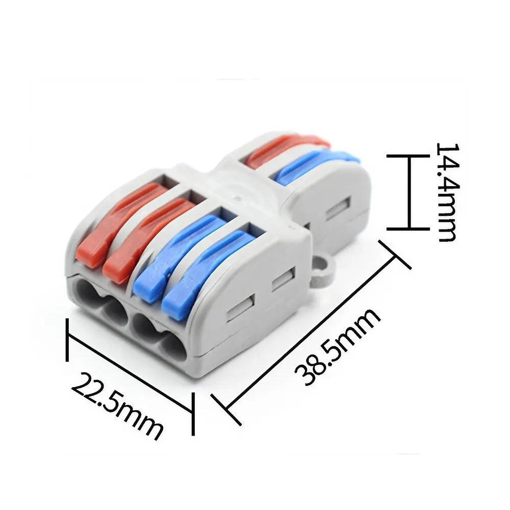 STONEGO Wire Fast Connector 2 In 4/6/8 Out Wire Splitter Terminal Compact Wiring Cable Connector