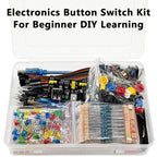 Electronics DIY Starter Learning Kit for arduino R3 board, MB-102 Dupont wire USB cable jumper wire resistor, Button switch, LED