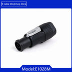 1pc 3Pins Male Powercon Power Supply Plug Industrial Audio LED Large Screen Lighting PA66 Material IP65 Grade