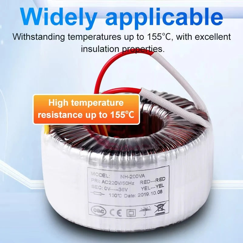 Toroidal Power Transformers, 10-10000W, Customizable According to Customer Requirements, Suitable for Audio Amplifiers.